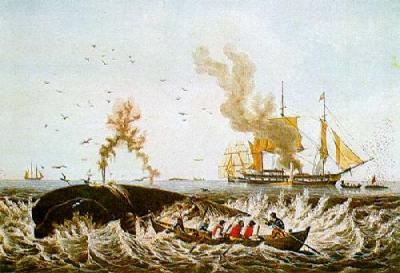 Whale Fishery art print by Currier & Ives