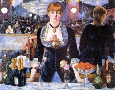 Bar at the Folies Bergere art print by Edouard Manet