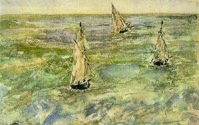 Seascape art print by Edouard Manet