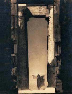 Isadora Duncan at the Portal of the Parthenon, Athens, 1921 art print by Edward J Steichen