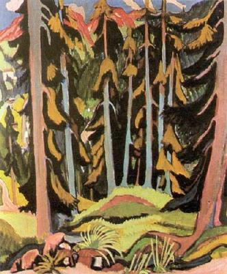 Forest With Brook art print by Ernst Ludwig Kirchner