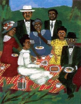 Church Picnic (Detail 1) art print by Faith Ringgold