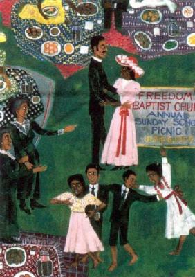 Church Picnic (Detail 2) art print by Faith Ringgold