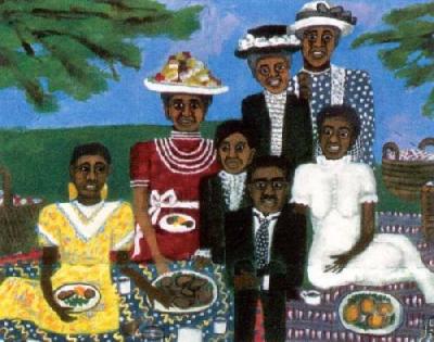 Church Picnic (Detail 3) art print by Faith Ringgold