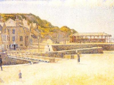 Port In Bessin art print by Georges Seurat
