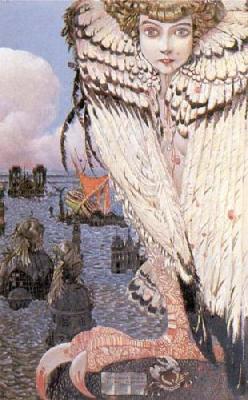 The Satiated Siren art print by Gustav Adolf Mossa