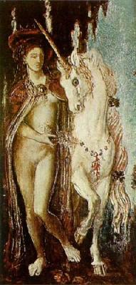 The Unicorn art print by Gustave Moreau