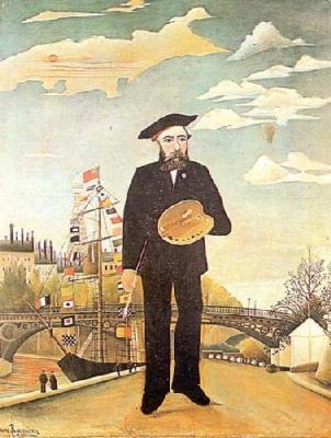 Self Portrait art print by Henri Rousseau