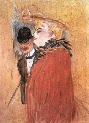 Couple art print by Henri de Toulouse-Lautrec