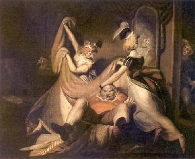 Falstaff In The Washbasket art print by Henry Fuseli