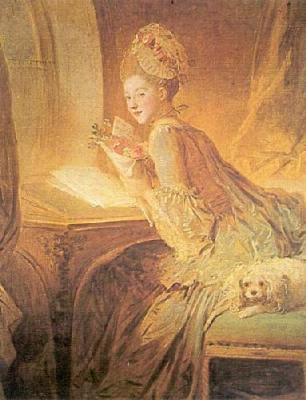 The Love Letter art print by Jean-Honore Fragonard