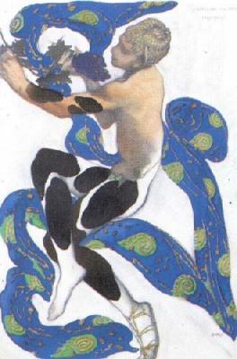 Nijinsky In L'apres Midi D'un Faune art print by Leon Bakst