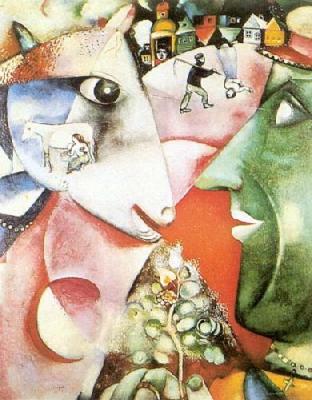 I And The Village art print by Marc Chagall