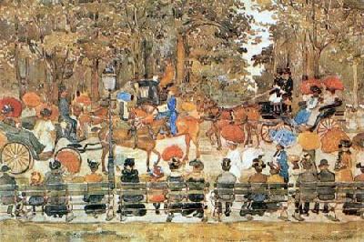Central Park art print by Maurice Prendergast