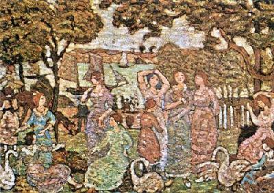 The Swans art print by Maurice Prendergast
