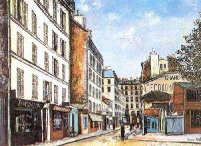 Street art print by Maurice Utrillo