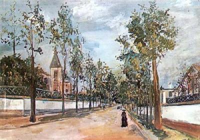 Street In The Suburbs art print by Maurice Utrillo