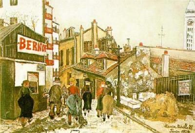 The Bernot's House art print by Maurice Utrillo