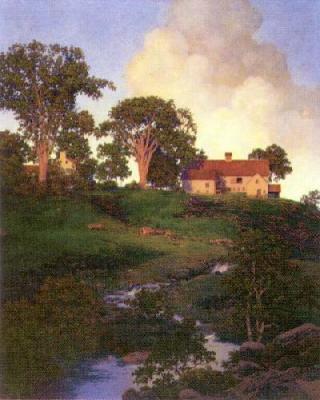 Hunt Farm art print by Maxfield Parrish