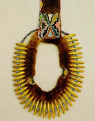Bear Claw Necklace art print by Native American