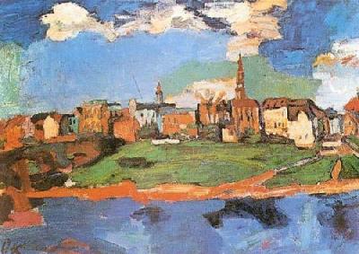 Dresden Neustadt art print by Oskar Kokoschka