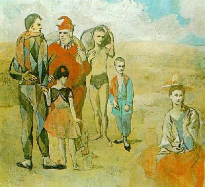 Saltimbanques art print by Pablo Picasso