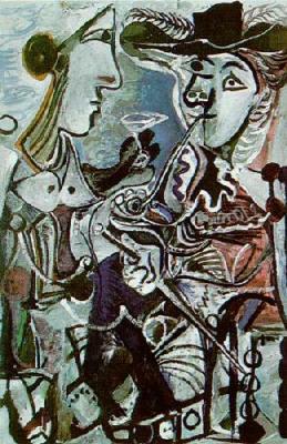 The Couple art print by Pablo Picasso