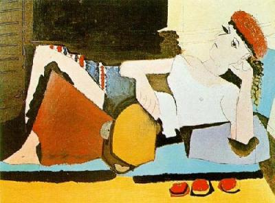 Woman With Tambourine art print by Pablo Picasso