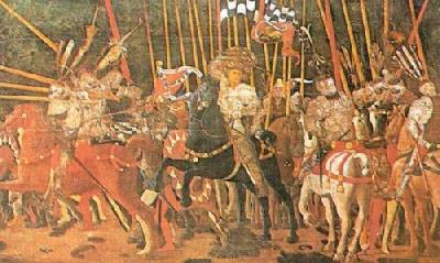 Battle Of San Romano art print by Paolo Uccello