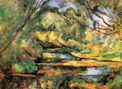 The Brook art print by Paul Cezanne