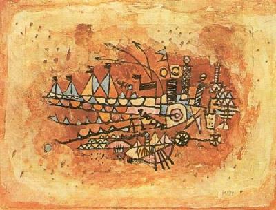 Harbour Scene art print by Paul Klee