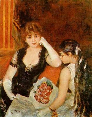 At The Concert art print by Pierre Auguste Renoir