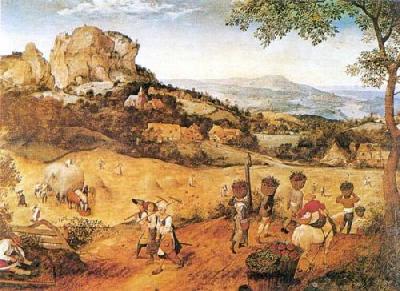 Haymaking art print by Pieter Brueghel The Younger