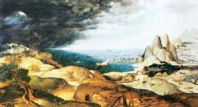 Landscape With The Martydom art print by Pieter Brueghel The Younger