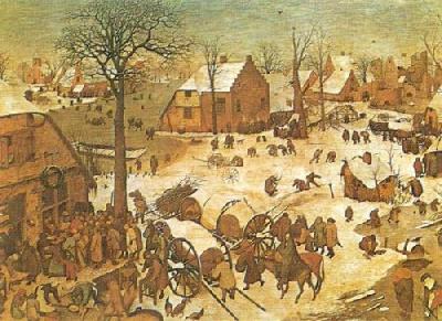 Numbering At Bethlehem art print by Pieter Brueghel The Younger