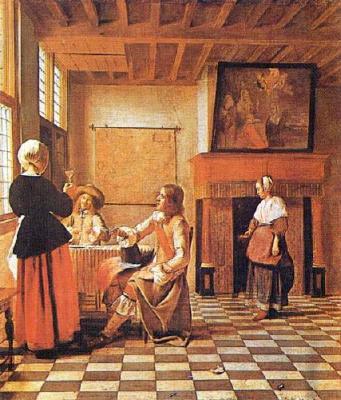 by Pieter de Hooch · Interior With People by Pieter de Hooch · Interior With People