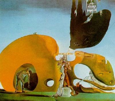 Birth Of Liquid Desires art print by Salvador Dali