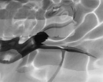 Swimmer art print by Simon Welch