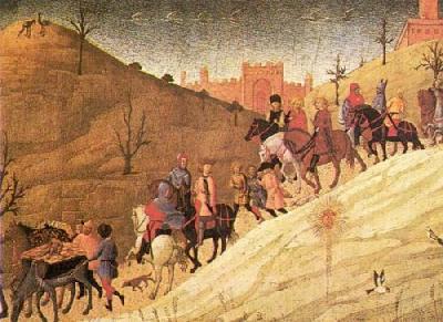 Journey Of The Magi art print by Stefano di Giovanni Sassetta