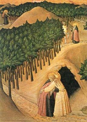 Saints Anthony And Paul art print by Stefano di Giovanni Sassetta