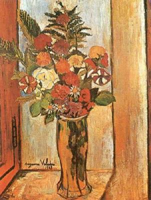 Flowers art print by Suzanne Valadon