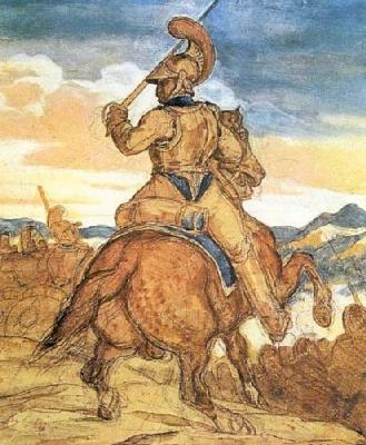 Mounted Officer art print by Theodore Gericault