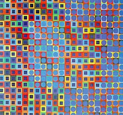 Zebegen art print by Victor Vasarely