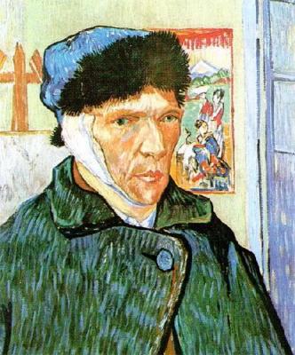 Self Portrait With Bandaged Ear art print by Vincent Van Gogh