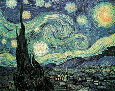 Starry Night art print by Vincent Van Gogh