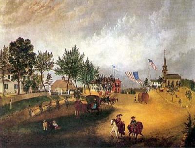 Barnstable, Mass 1857 art print by William Wall