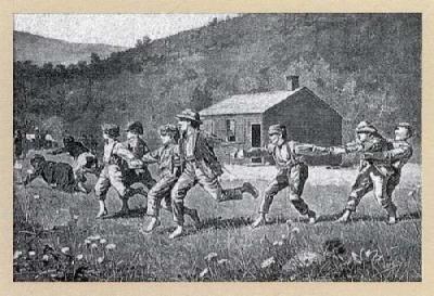 Snap The Whip art print by Winslow Homer