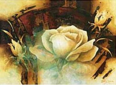 La Vie en Rose I art print by Betty Jansma