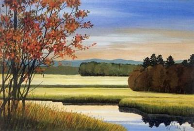 Down the river I art print by Franz Heigl