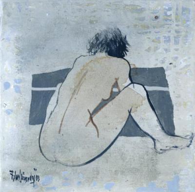 Studies from the nude I art print by Heleen Vriesendorp